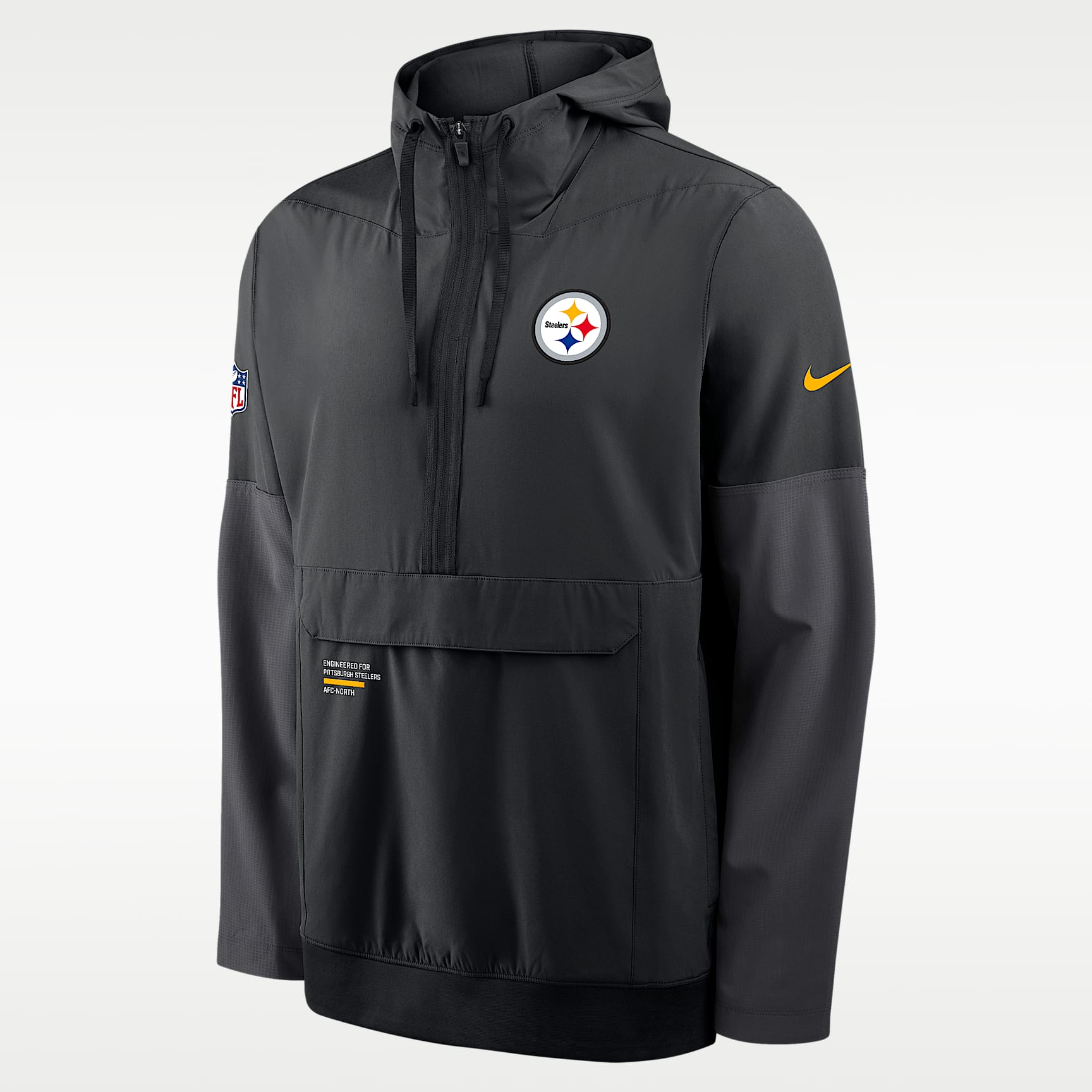 Pittsburgh Steelers Well Rounded Anorak Men's Nike NFL 1/2-Zip